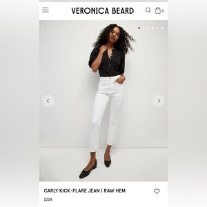 Veronica Beard Carly Kick Flare High Rise Jeans denim size 24